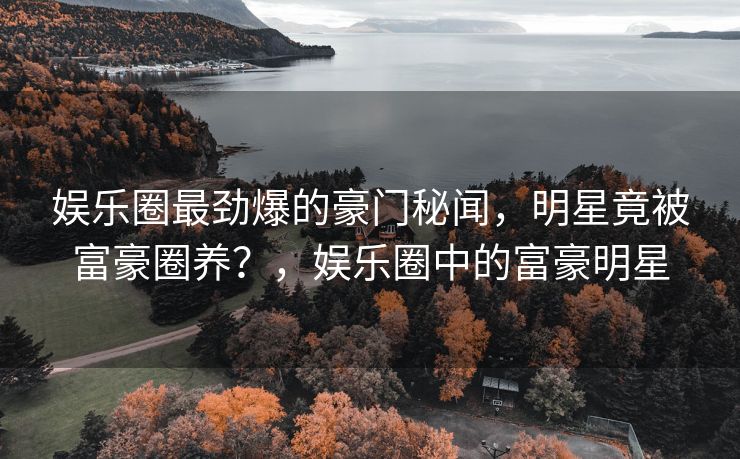 娱乐圈最劲爆的豪门秘闻，明星竟被富豪圈养？，娱乐圈中的富豪明星