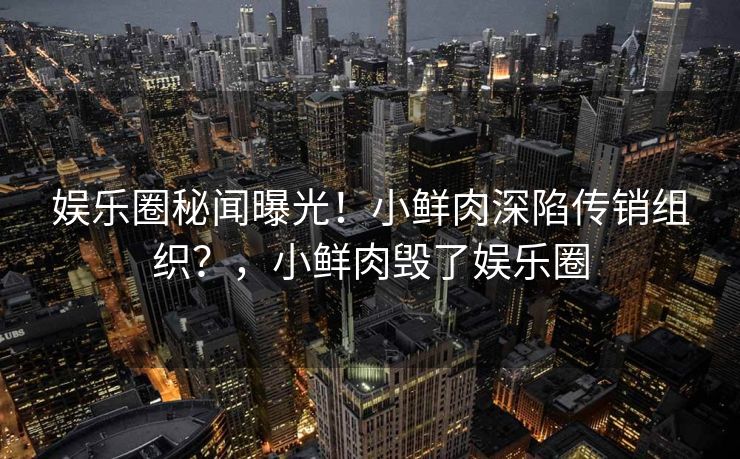 娱乐圈秘闻曝光!小鲜肉深陷传销组织?,小鲜肉毁了娱乐圈 娱乐圈秘闻曝光!小鲜肉深陷传销组织?,小鲜肉毁了娱乐圈